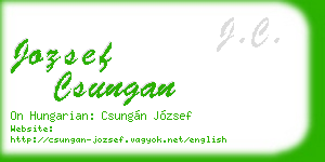 jozsef csungan business card