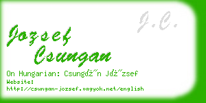 jozsef csungan business card